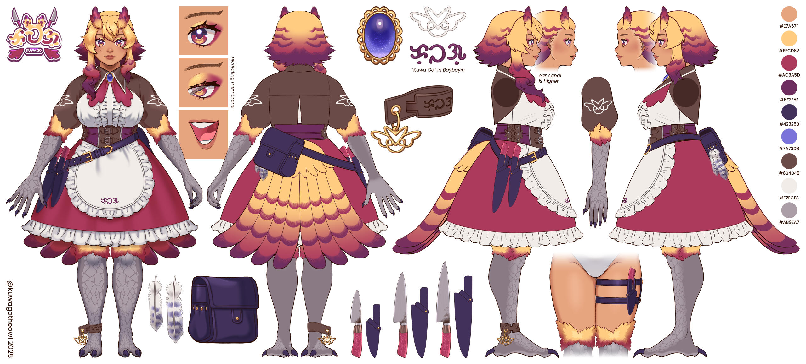 Kuwa Go Official Character and Turnaround Reference